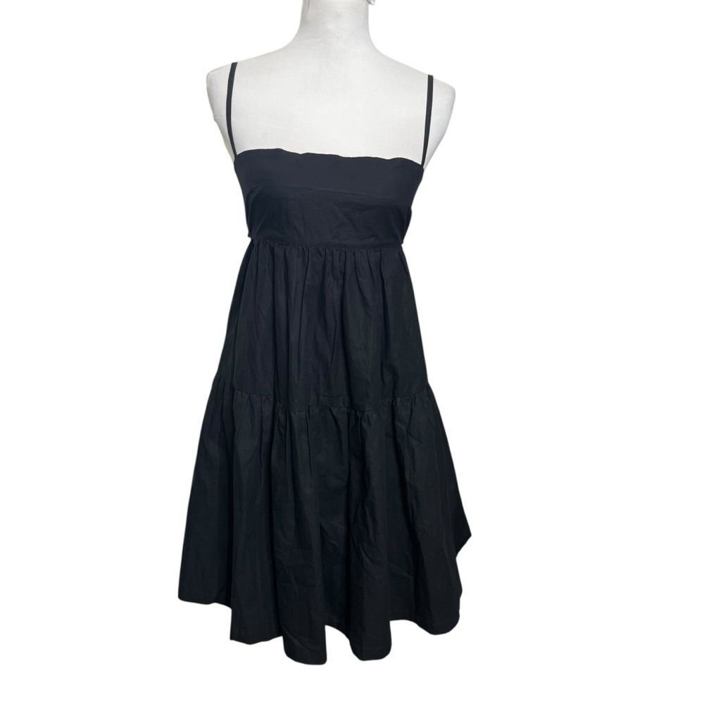 Modern Citizen Alondra Women’s XS Black Tiered Mini Dress Casual Minimal Chic - Picture 2 of 8